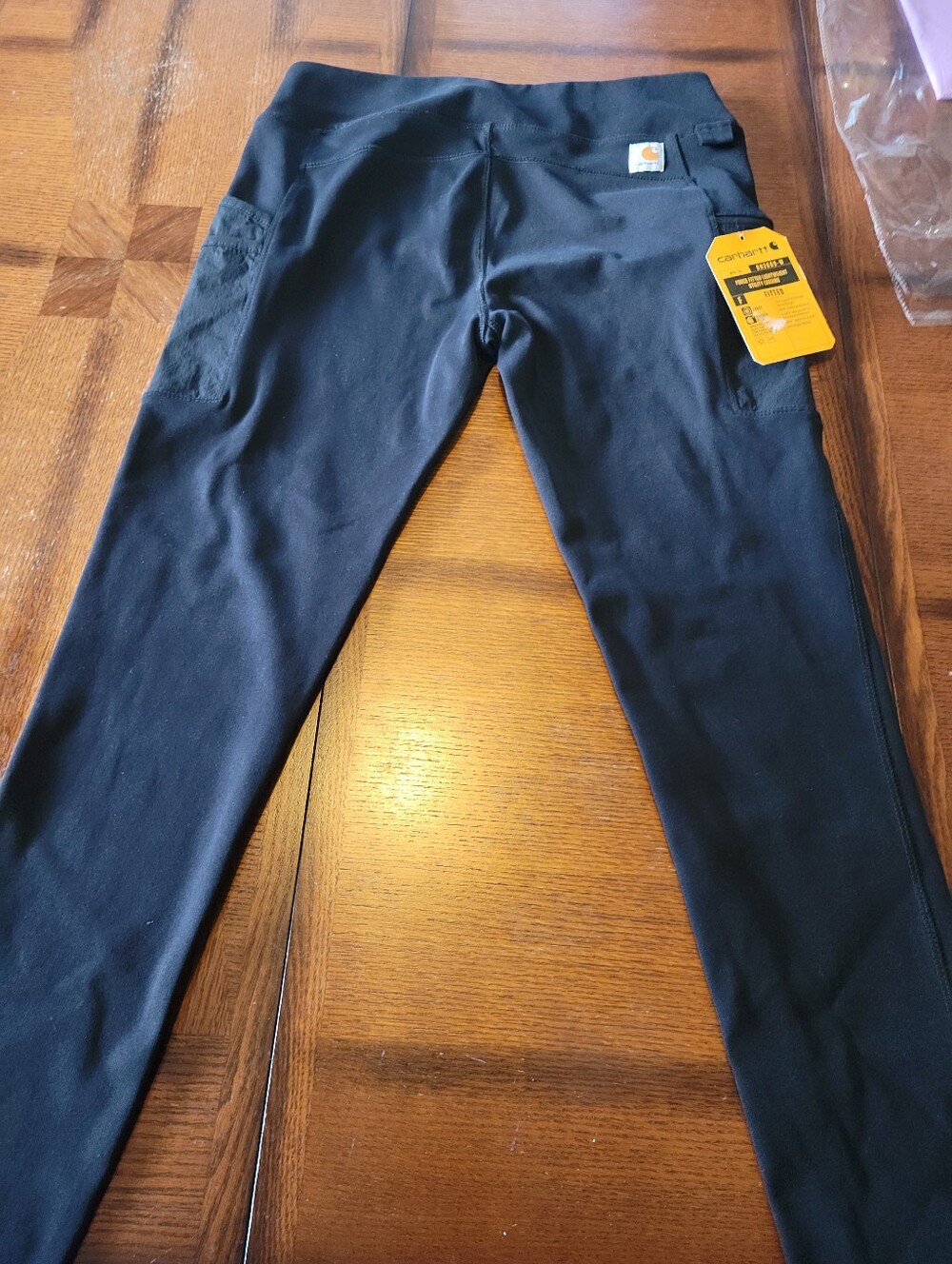 Carhartt Womens Black Stretch Lightweight Utility Leggings